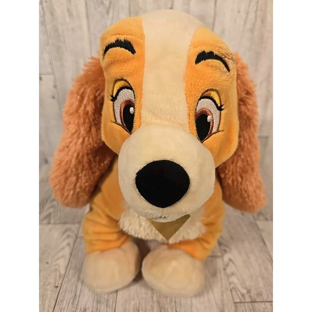 Disney Collection Lady and the Tramp Plush Dog 12" Stuffed Animal Cocker Spaniel